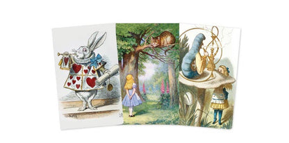 Softcover Alice In WONDERLAND SET of 3 Mini Notebooks