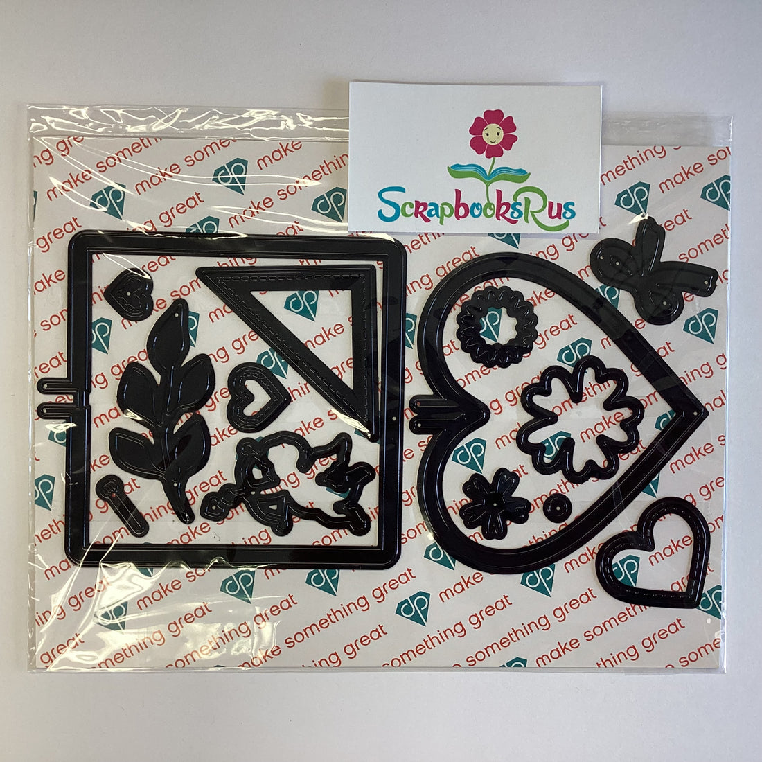 Diamond Press VALENTINES STITCH Stamp & Die Set