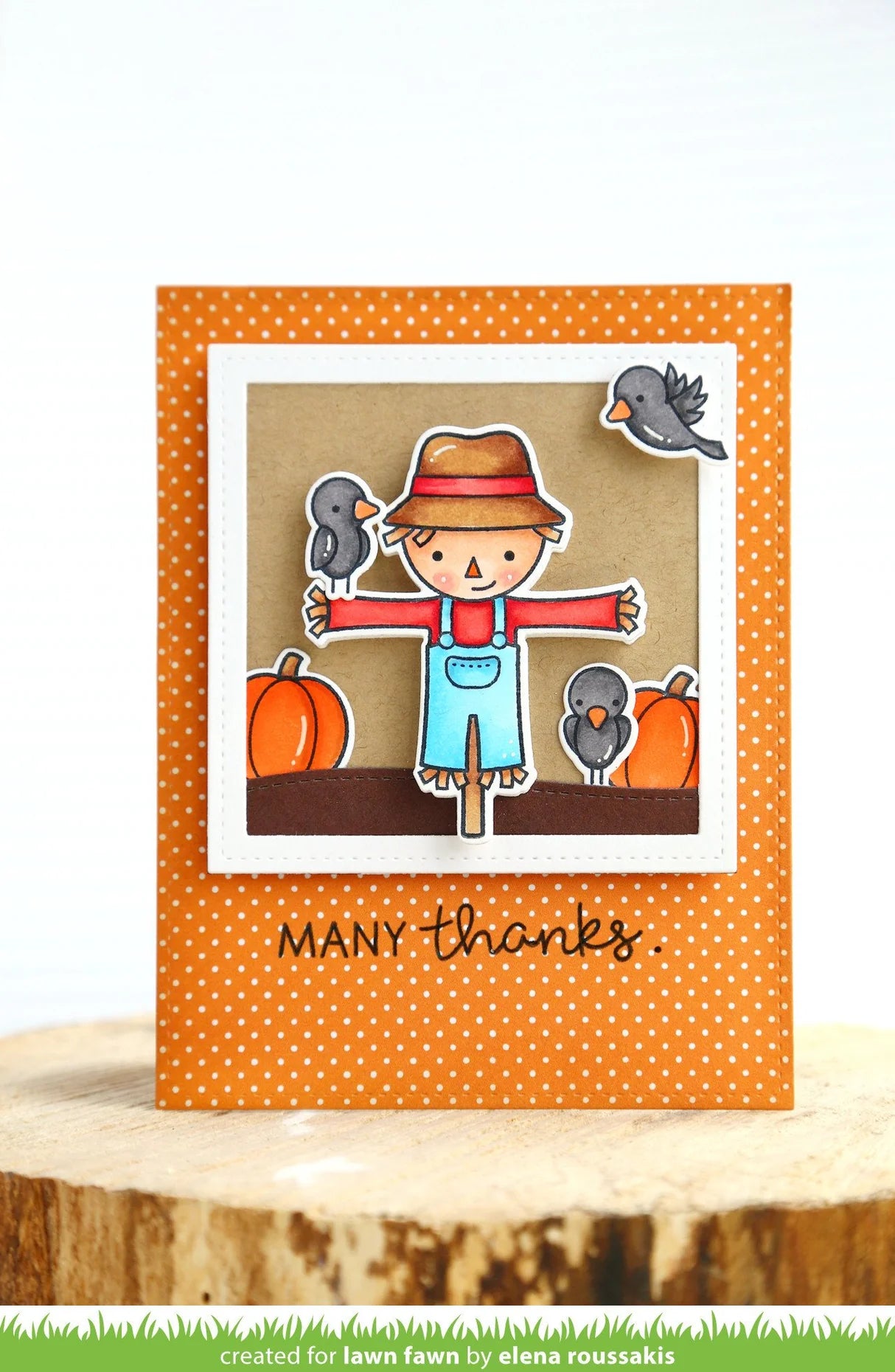 Lawn Fawn HAPPY HARVEST Stamp &amp; Die Set