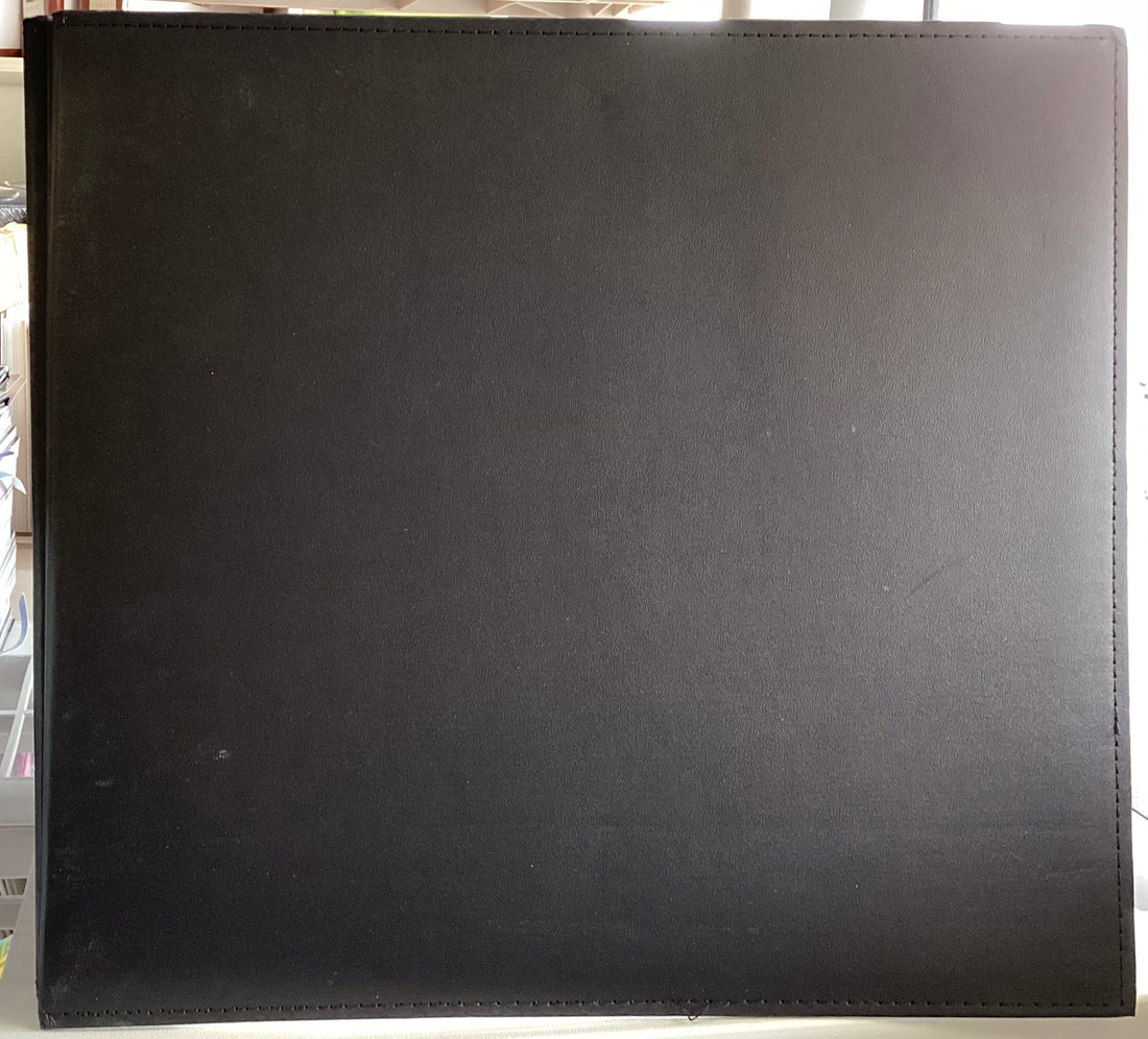 Colorbok BLACK STITCHED 12"X12" Postbound Scrapbook Album