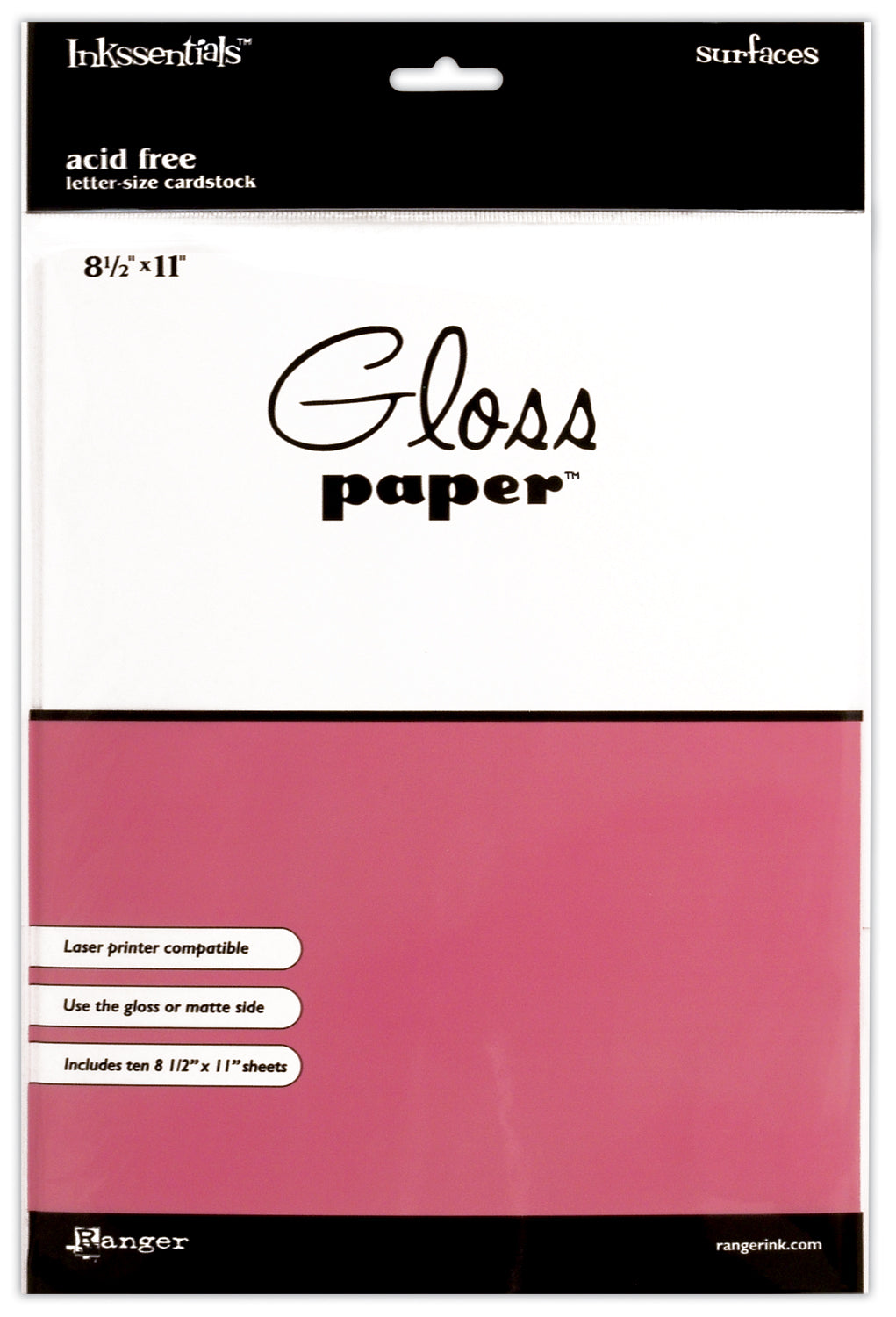 Ranger Inkssentials GLOSS Paper 10 Sheets – Scrapbooksrus
