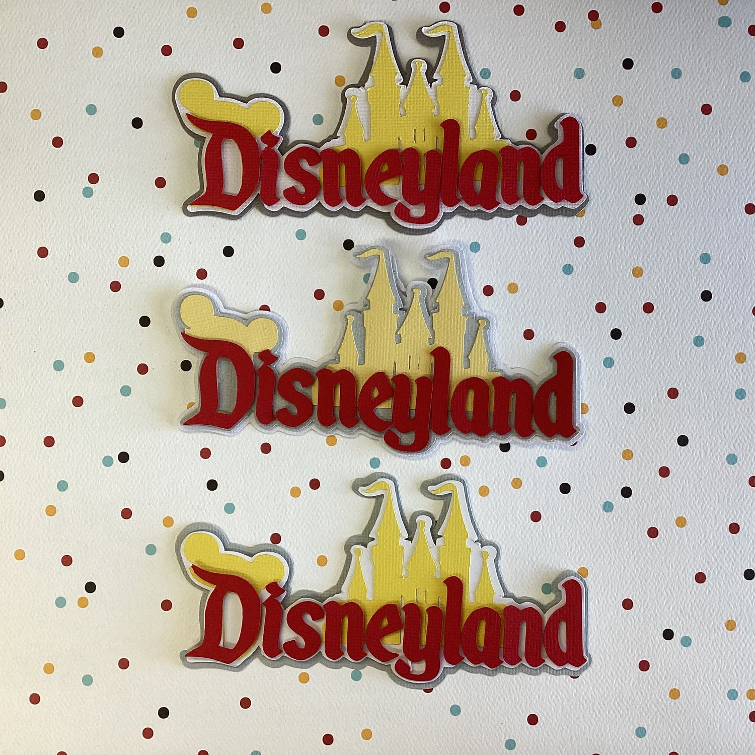 Disney DISNEYLAND Castle Title Diecut