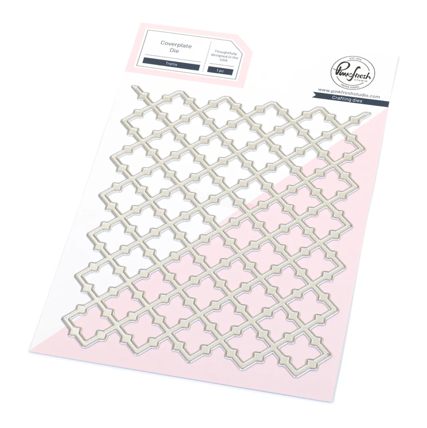 Pinkfresh Studio COVERPLATE TRELLIS Crafting Dies 1pc