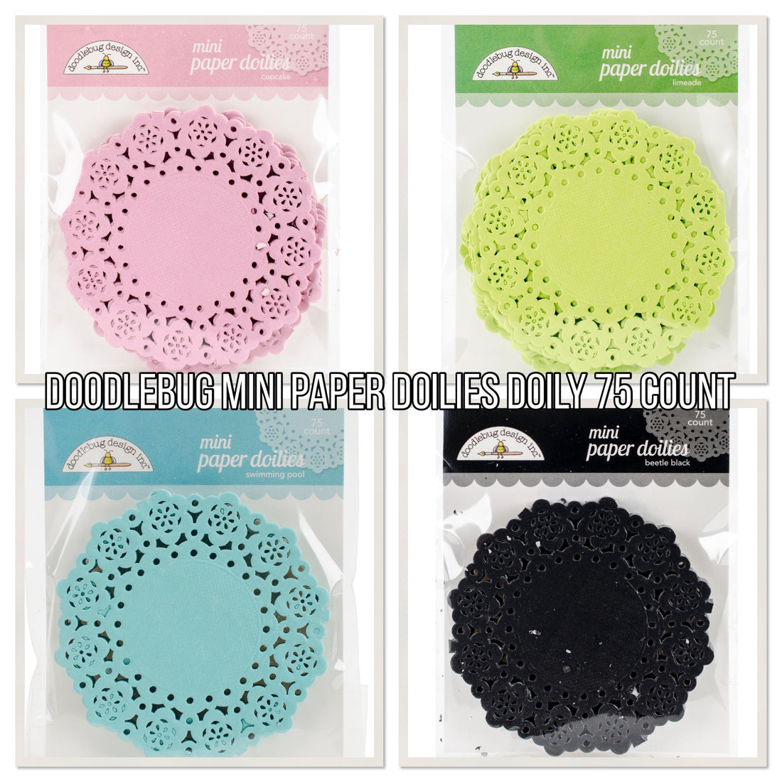 Doodlebug MINI PAPER DOILIES Doily 75 Count