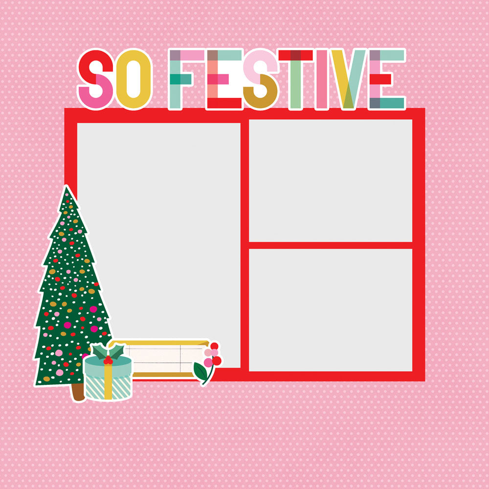 Simple Stories HARD CANDY CHRISTMAS Page Pieces 13pc