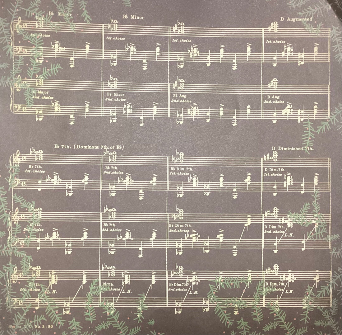 Making Memories NOEL MUSIC NOTE 12"X12" Scrapbook Paper