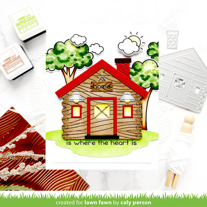 Lawn Cuts BUILD A CABIN Custom Craft Dies 11pc