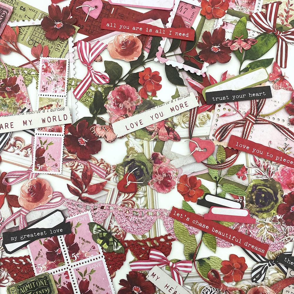 49 and Market ArtOptions ROUGE LASER CUT ELEMENTS 97pc