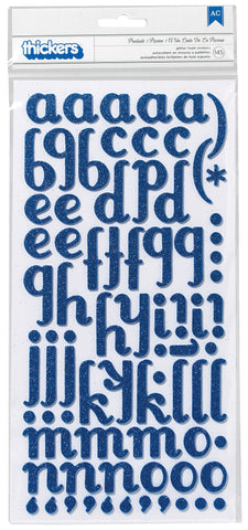 Thickers POOLSIDE Glitter Foam Alphabet Stickers