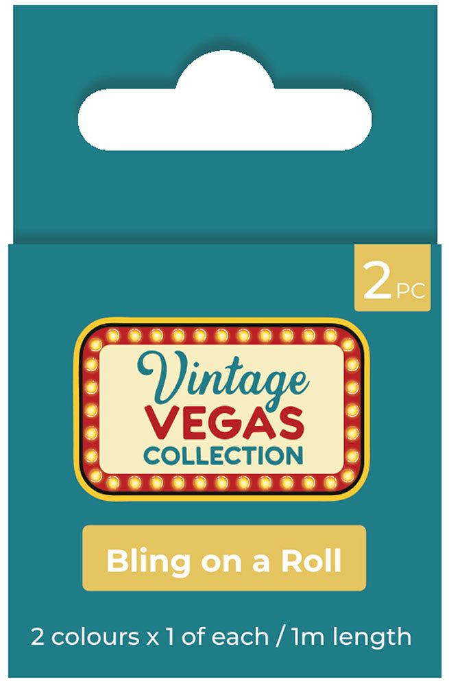 Crafter’s Companion VINTAGE VEGAS Bling On A Roll 2pc