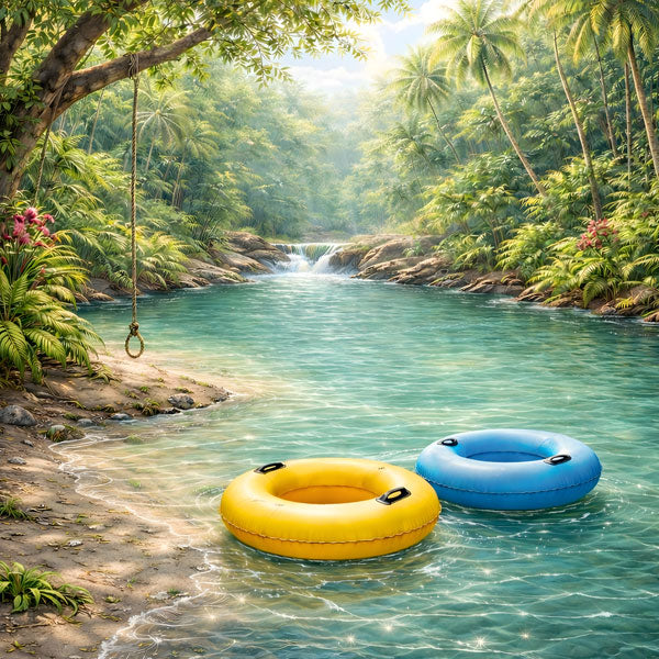 Scrapbook Customs RIVER TUBING EXCURSION 12"X12" Scrapbook Paper