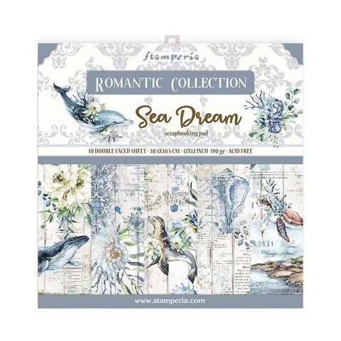 Stamperia Romantic SEA DREAM 12"X12" Scrapbooking Pad