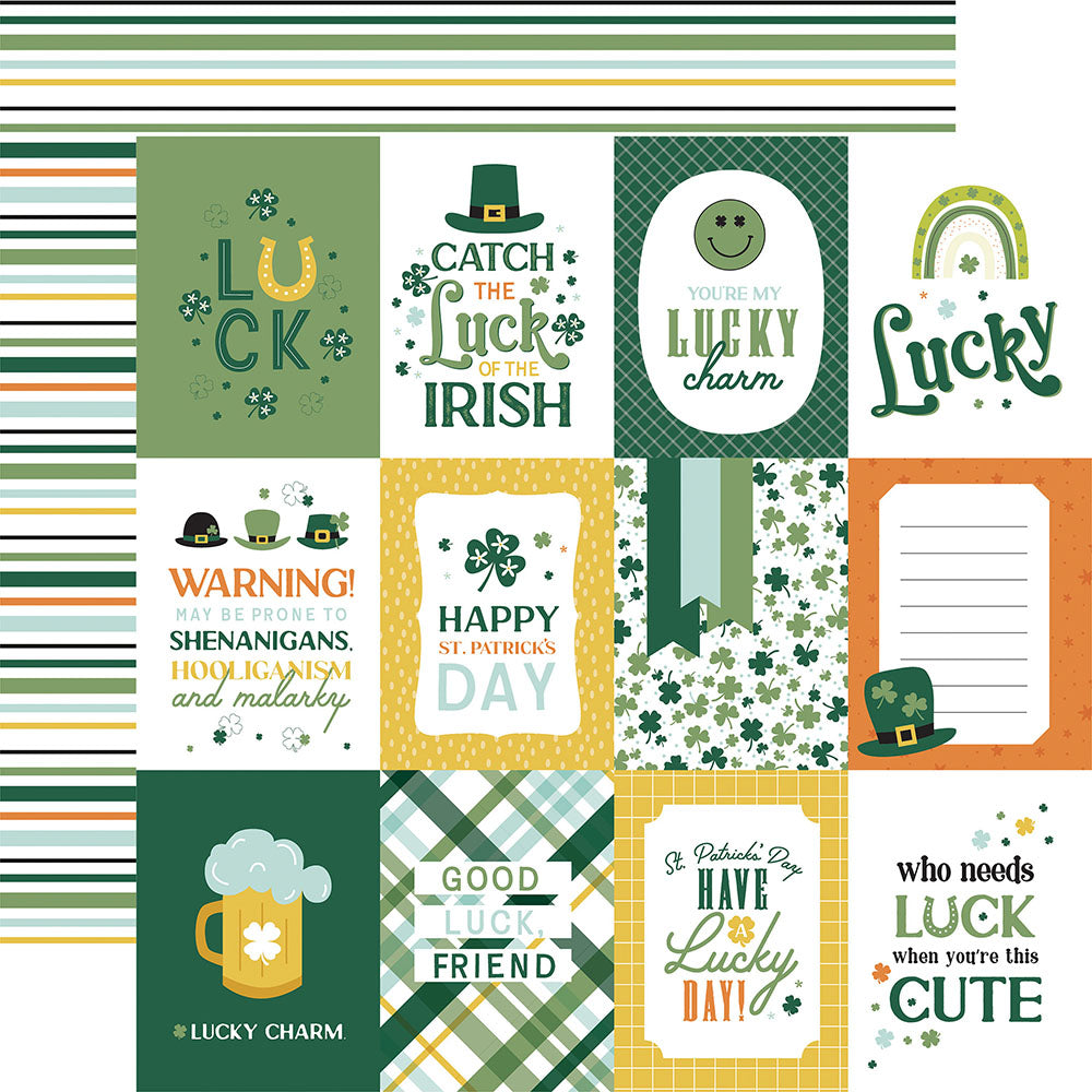 Echo Park LUCKY CHARM 12&quot;X12&quot; Scrapbook Paper