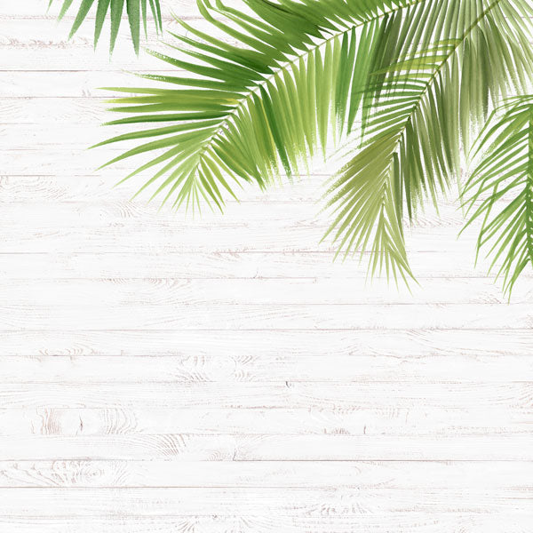 VACAY CORNER FRONT & BEACH RIGHT 12"X12" Scrapbook Paper