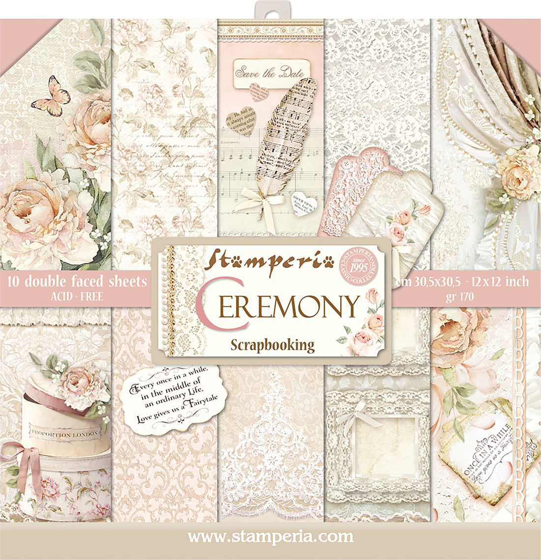 Stamperia CEREMONY 12&quot;X12&quot; Scrapbook Paper Pad