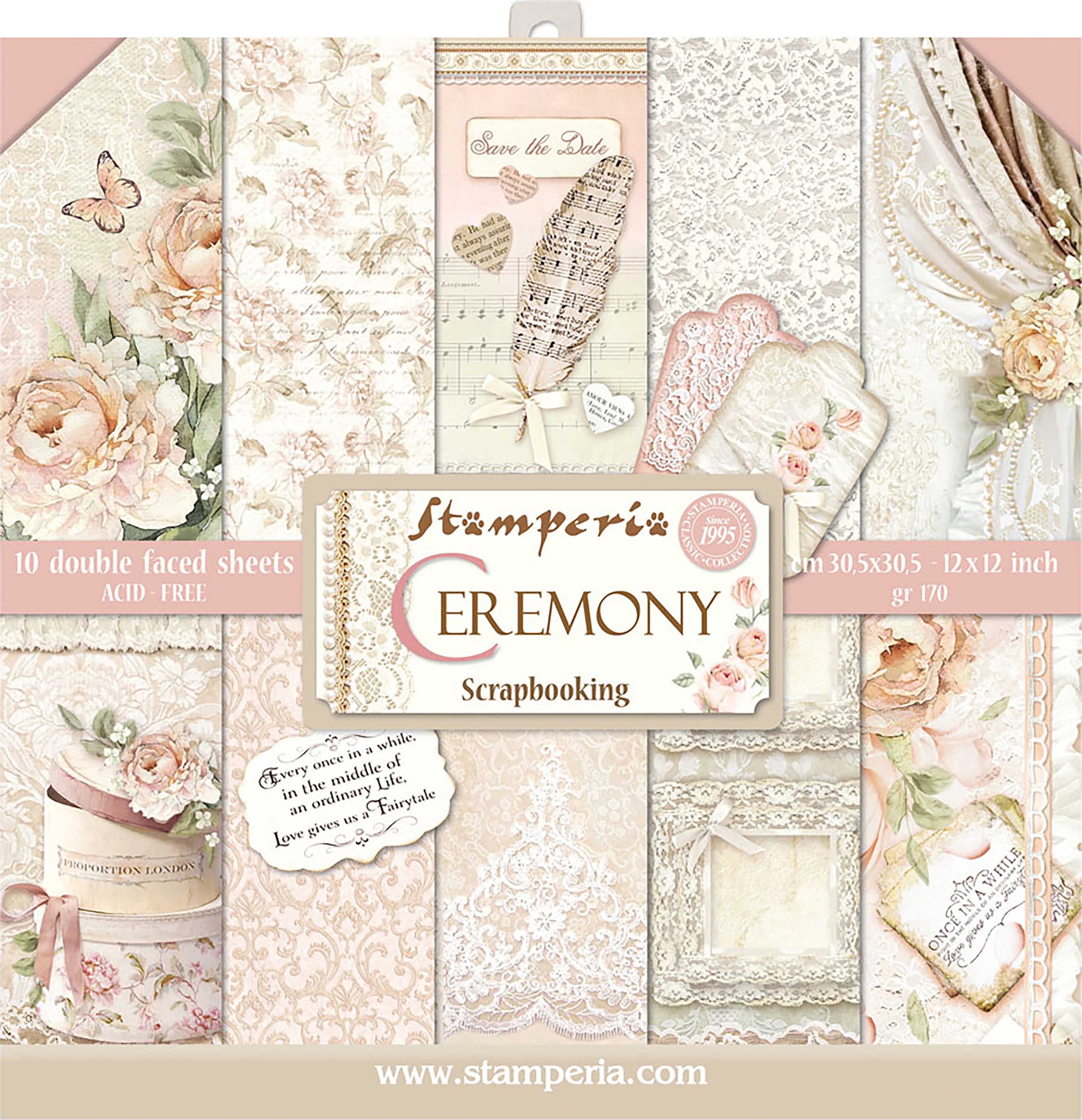 Stamperia CEREMONY 12&quot;X12&quot; Scrapbook Paper Pad