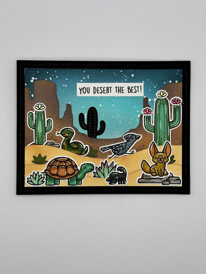 Lawn Fawn Cuts DESERT CANYON BACKDROP Custom Craft Dies 8pc