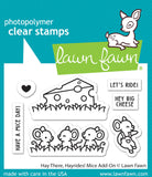 Lawn Fawn HAY THERE, HAYRIDES! MICE ADD-ON Stamps & Die SET