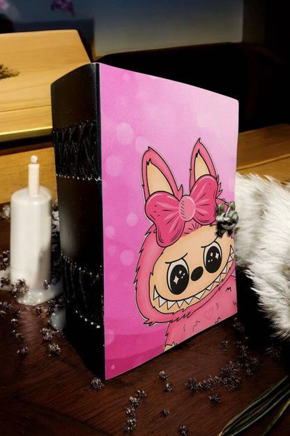 Soft Leather Journal LABUBU Blank Lock Handmade A7