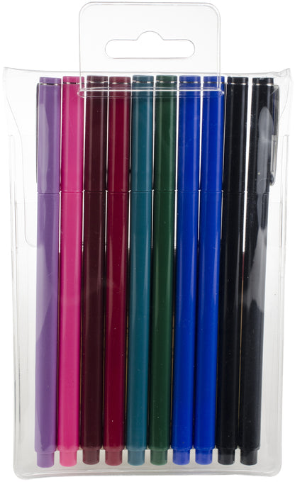 Marvy Uchida LePEN BASIC COLORS SET Journaling Pens 10pc