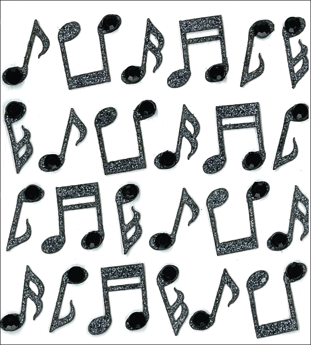 Jolee’s Boutique MUSIC NOTES REPEAT Dimensional Stickers 24pc