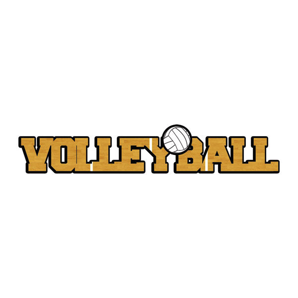 Scrapbook Customs VOLLEYBALL DIMENSIONAL WORD Sticker 3”x12” 1pc