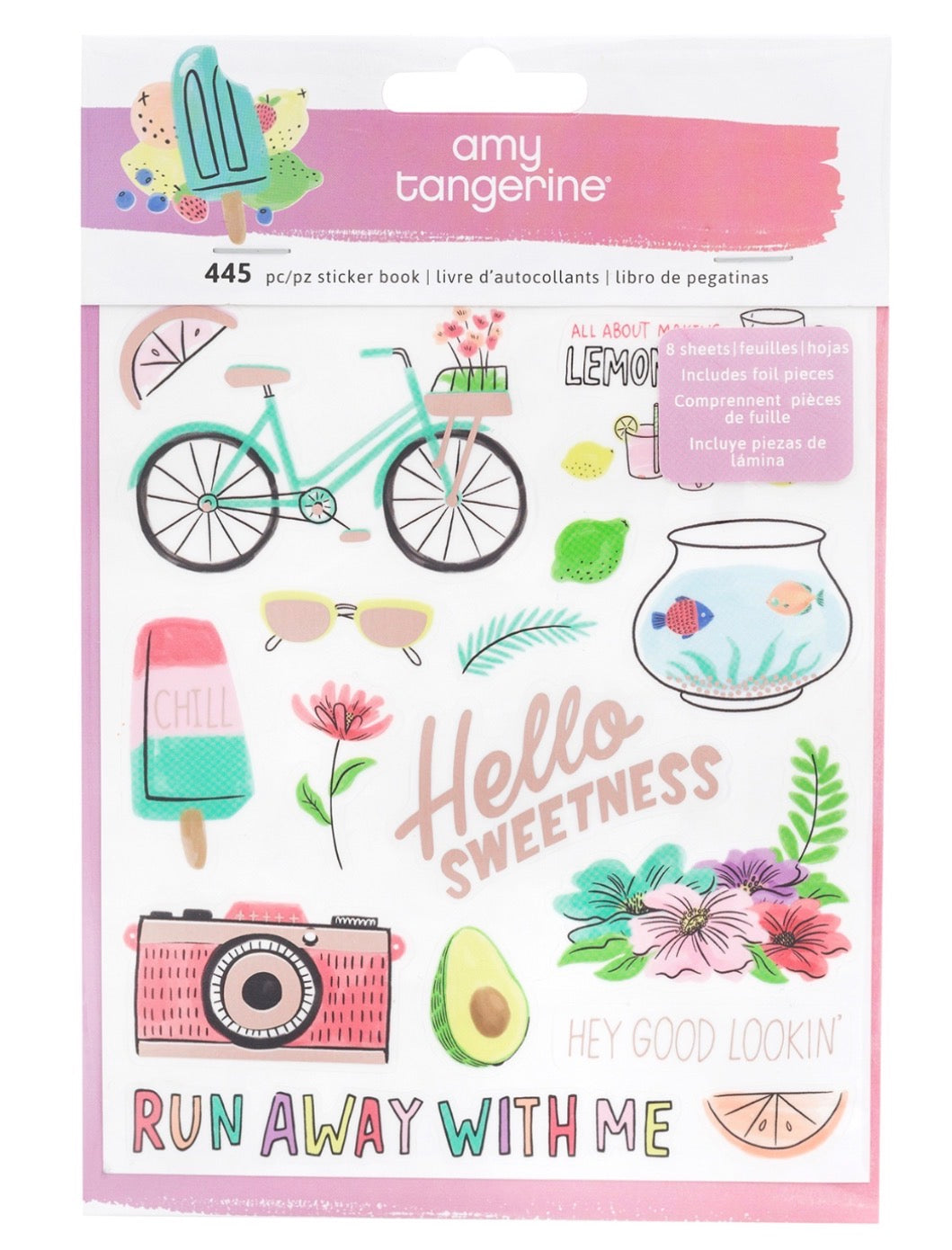 Amy Tangerine STAY SWEET Sticker Book 445pc
