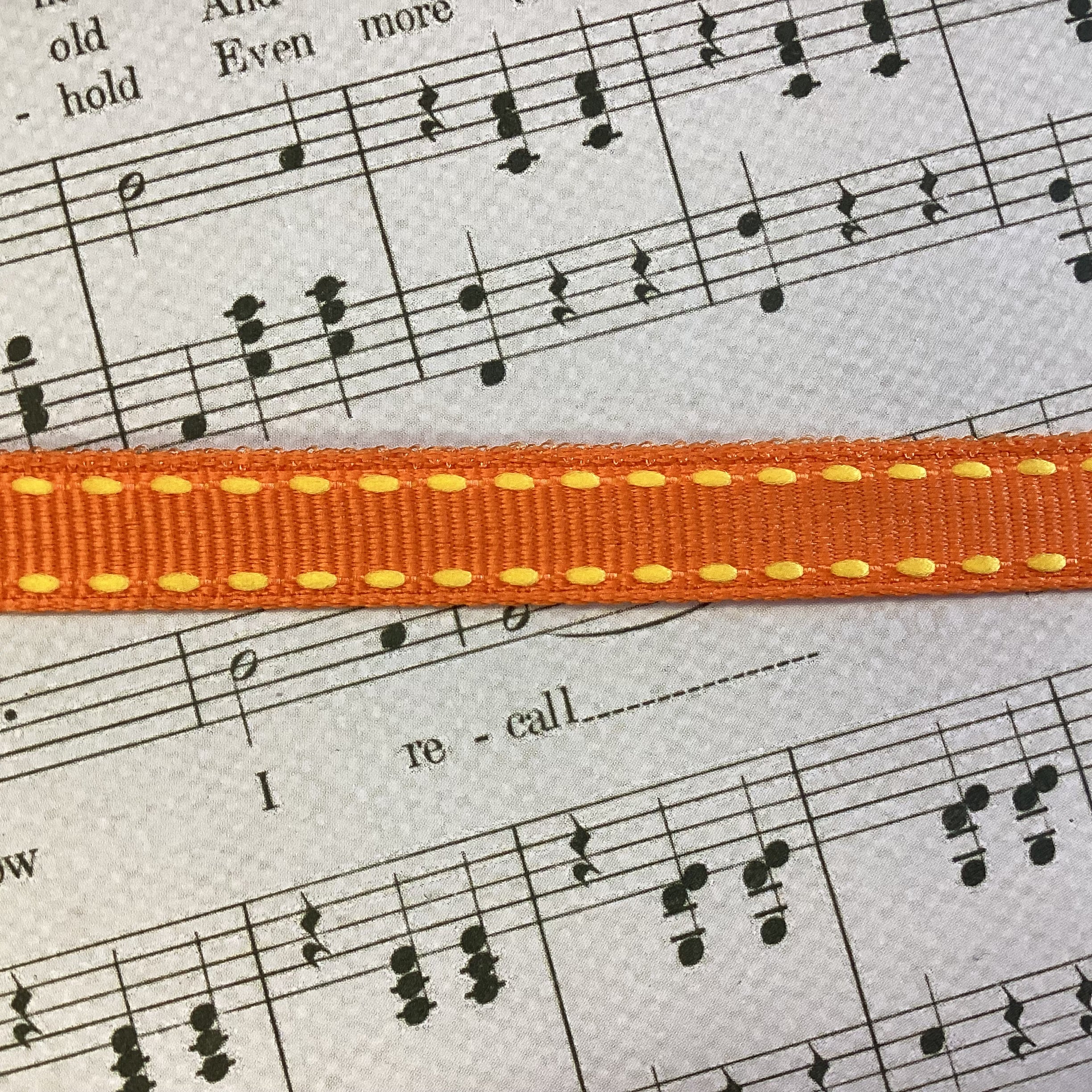 Creative Impressions 3/8” STITCHES RIBBON 1 yard yd