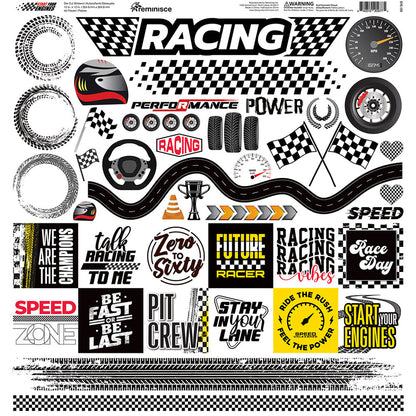 Reminisce START YOUR ENGINES 12&quot;X12&quot; Scrapbook Kit 9pc