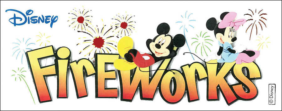 Disney Ek Success FIREWORKS 3D Sticker 2pc