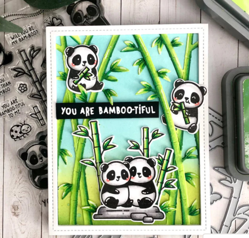 Lawn Fawn BAMBOO FOREST BACKDROP PORTRAIT Craft Dies