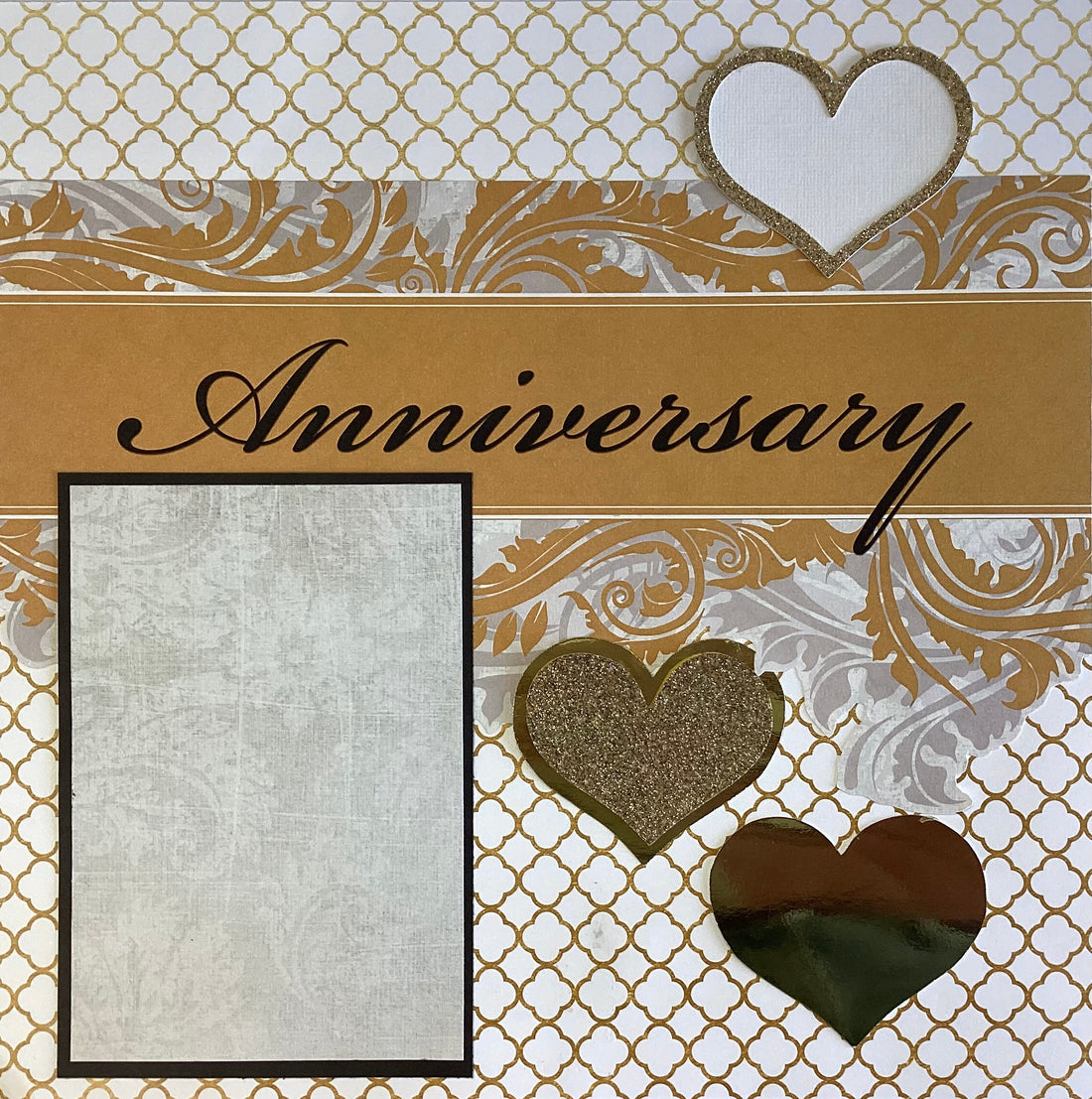 Premade ANNIVERSARY 12&quot;X12&quot; Scrapbook Page