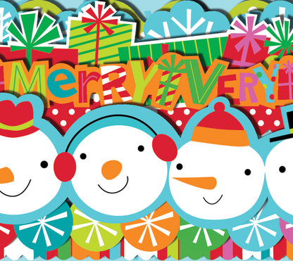 K&amp;Company VERY MERRY Icon Adhesive Boarders 28pc