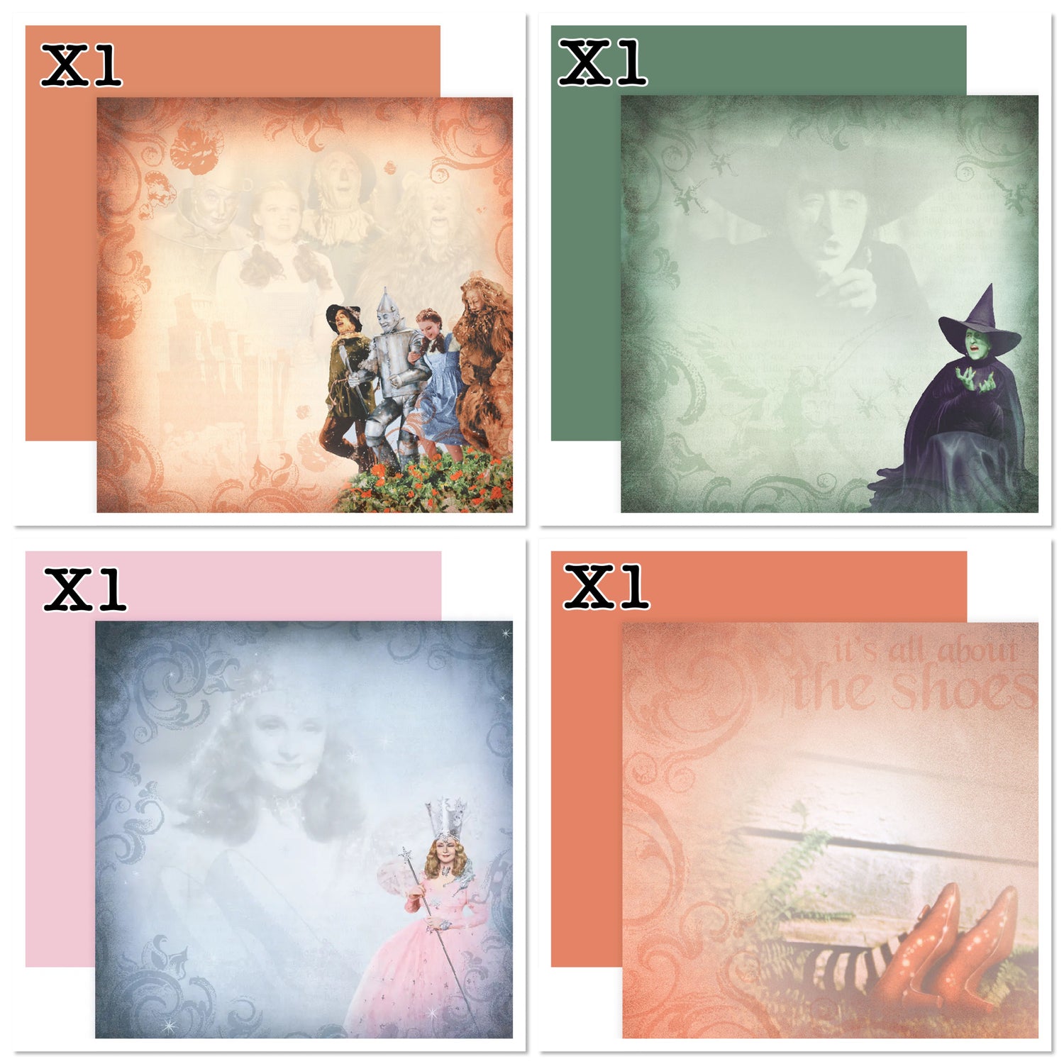 Paper House THE WIZARD OF OZ 12"X12" Scrapbook Paper Pack