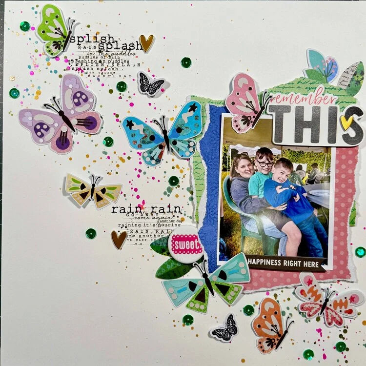 49 and Market Vicki Boutin CUT &amp; PASTE 5 12”X12” Scrapbook Paper