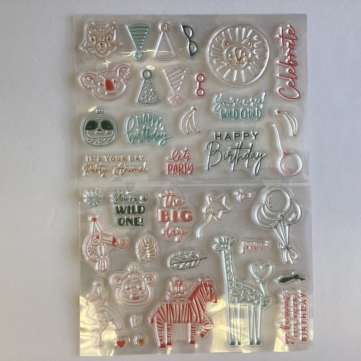 Diamond Press PARTY ANIMAL TAGS Stamp &amp; Die Set