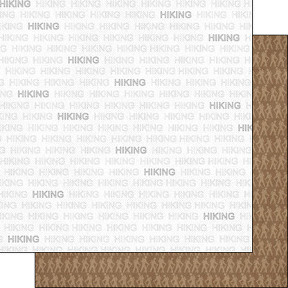 HIKING ADDICT 1 12X12 Scrapbook Paper Scrapbook Customs