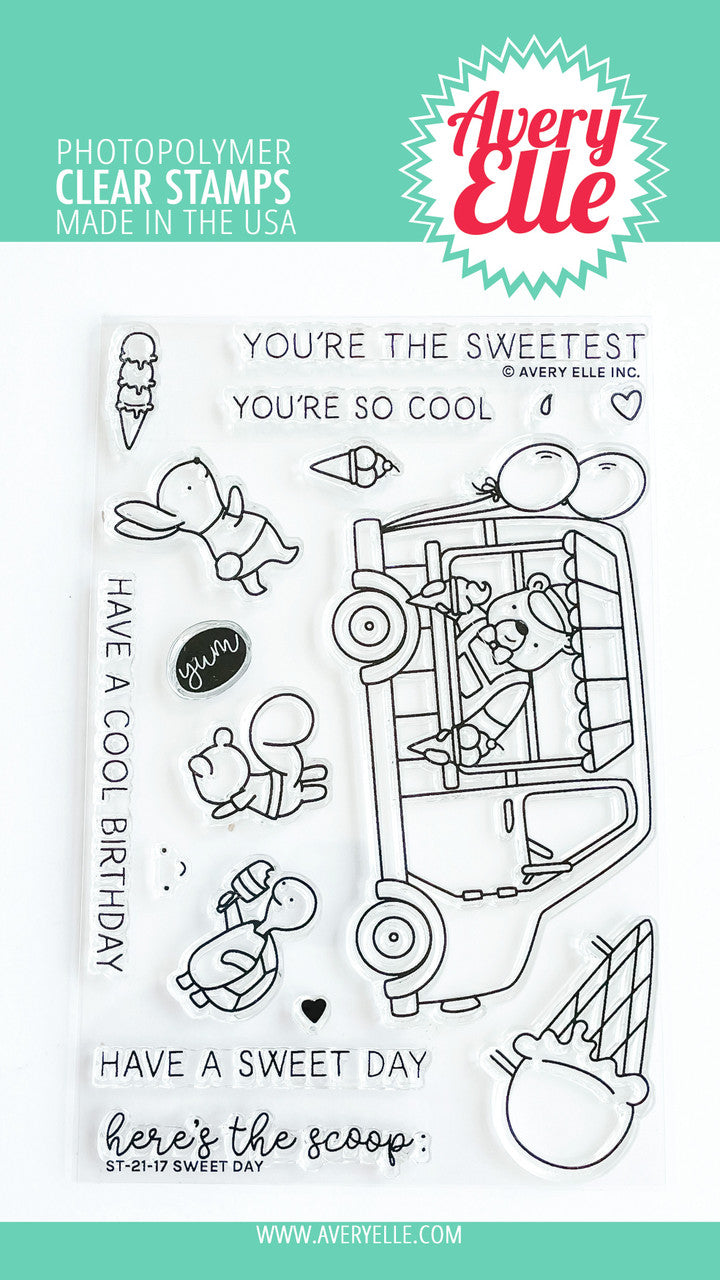 Avery Elle SWEET DAY Clear Stamp & Die Set