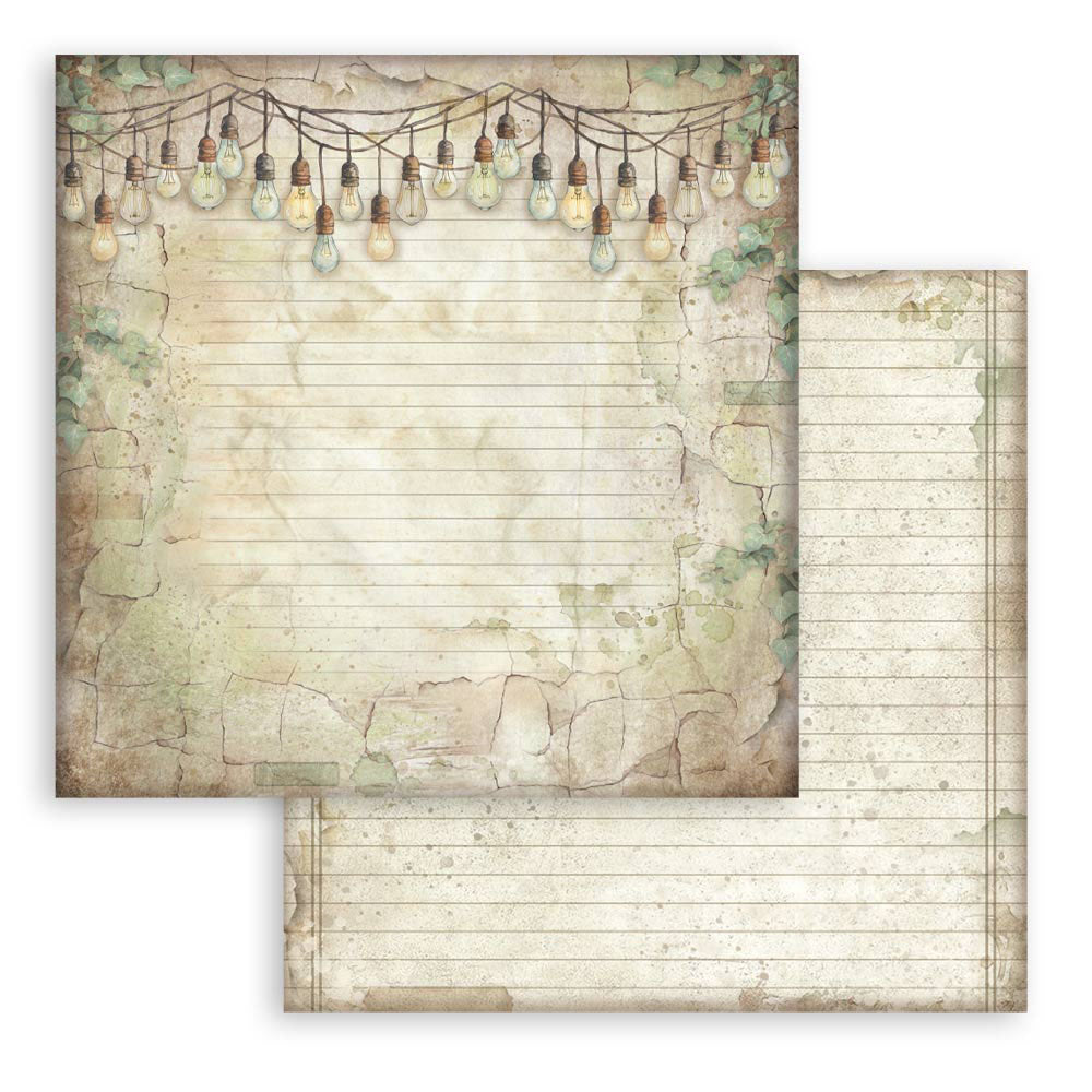 Stamperia HERBARIUM SILVAE 12”X12” Maxi Backgrounds Paper Pad