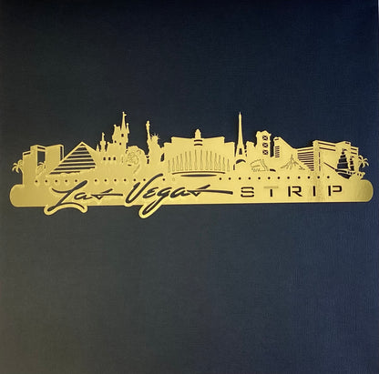 LAS VEGAS STRIP Skyline Travel Border Laser Cuts LV