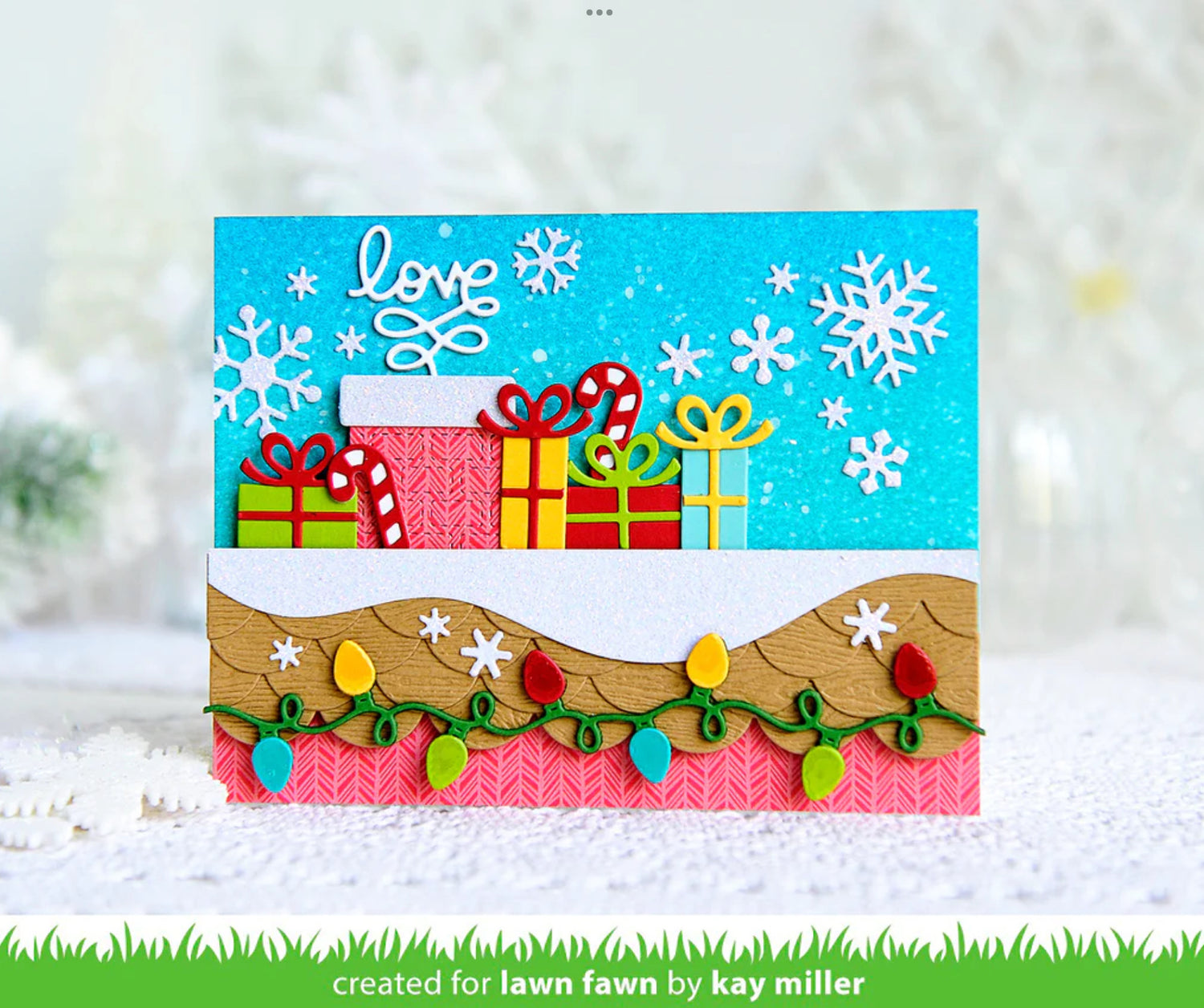 Lawn Fawn Cuts ROOFTOP BORDER Custom Craft Dies 4pc