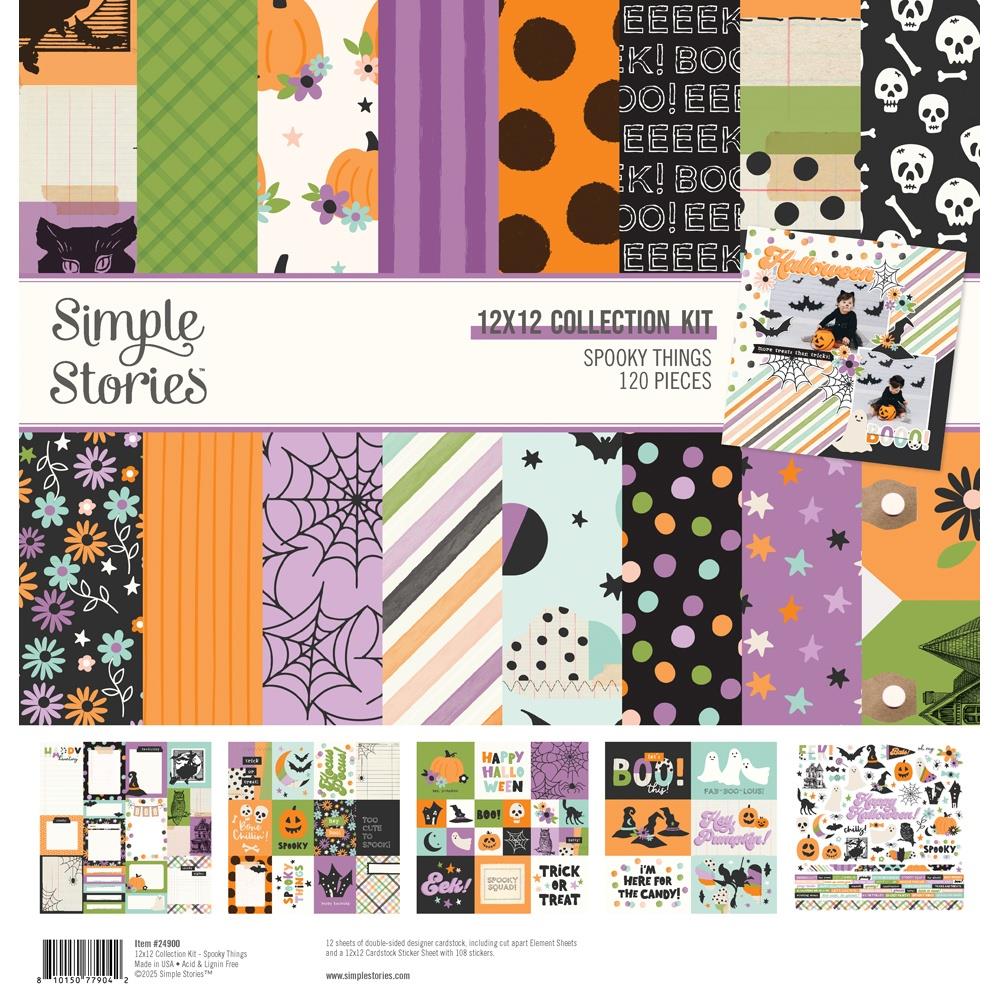 Simple Stories SPOOKY THINGS 12"X12" Collection Kit