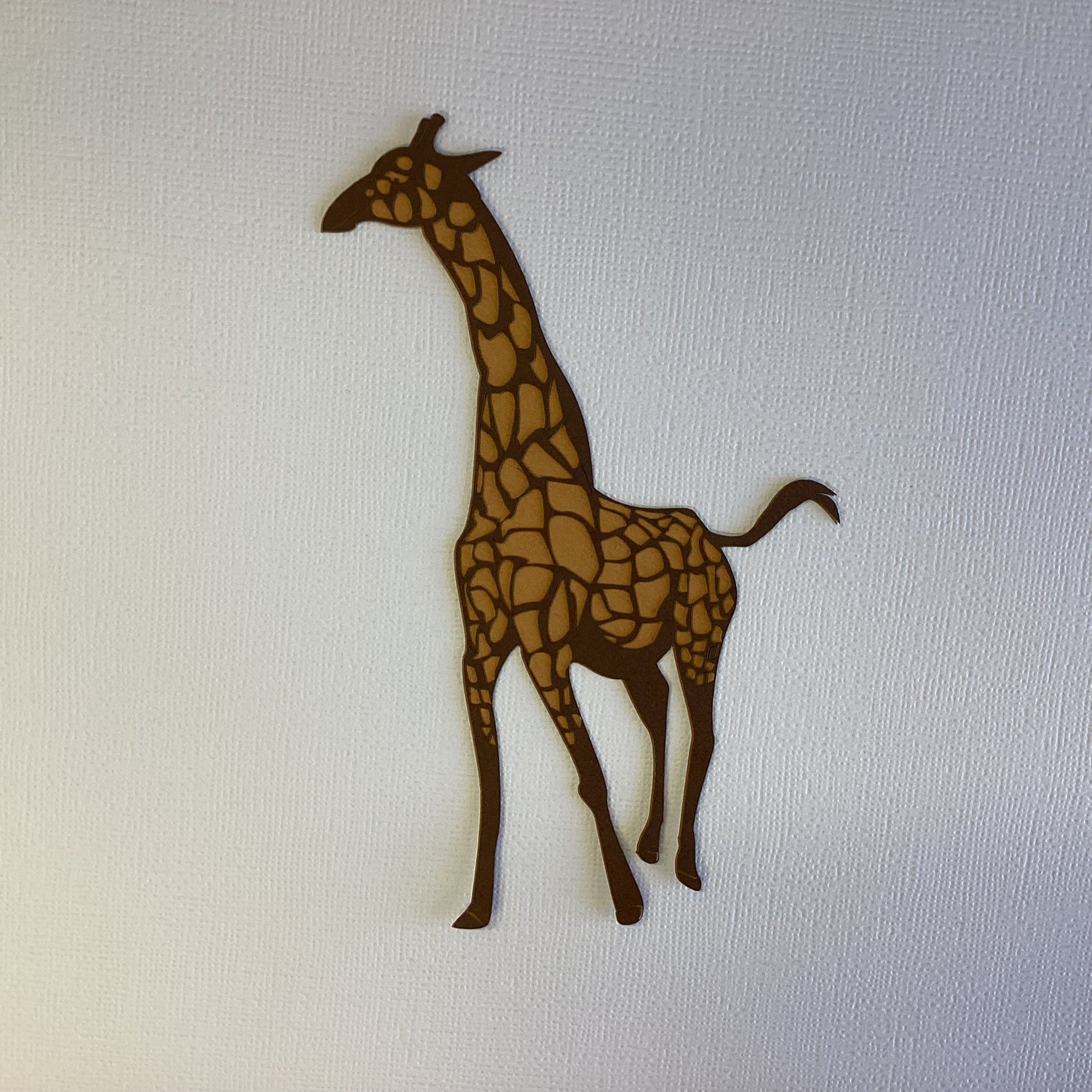 GIRAFFE Overlay Small Scrapbook Laser Cut Die Cut