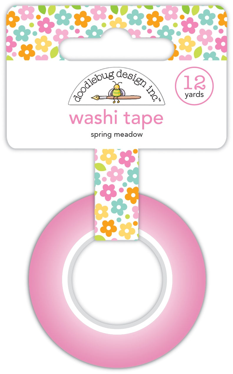 Doodlebug Bunny Hop Washi Tape SPRING MEADOW 12 Yards