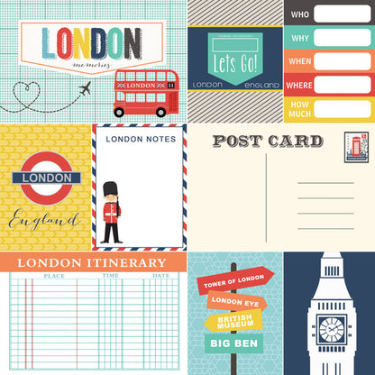 Scrapbooksrus LONDON BIG 12”X12” Scrapbook Kit