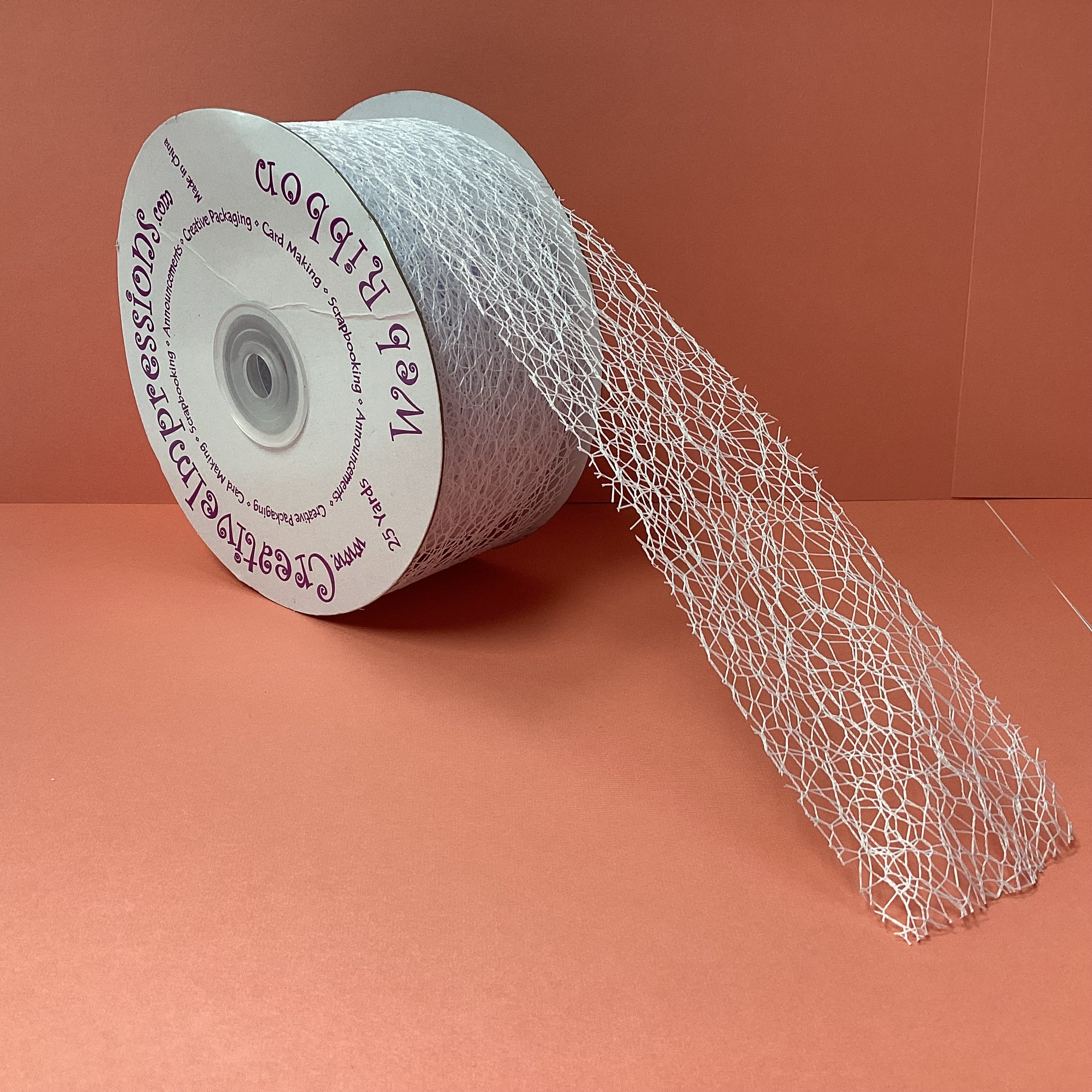 Creative Impressions 2&quot; MESH WEB RIBBON 1 yard yd