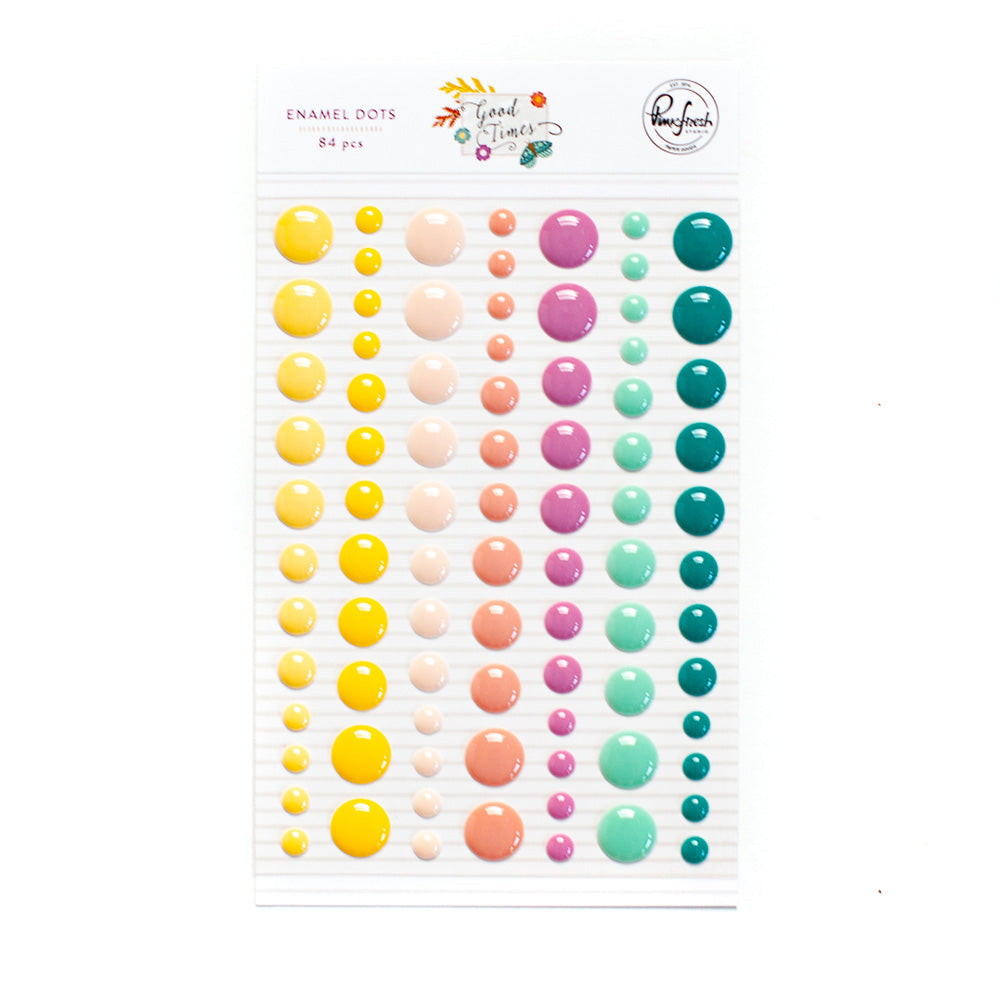 Pinkfresh Studio Good Times ENAMEL DOTS 84pc