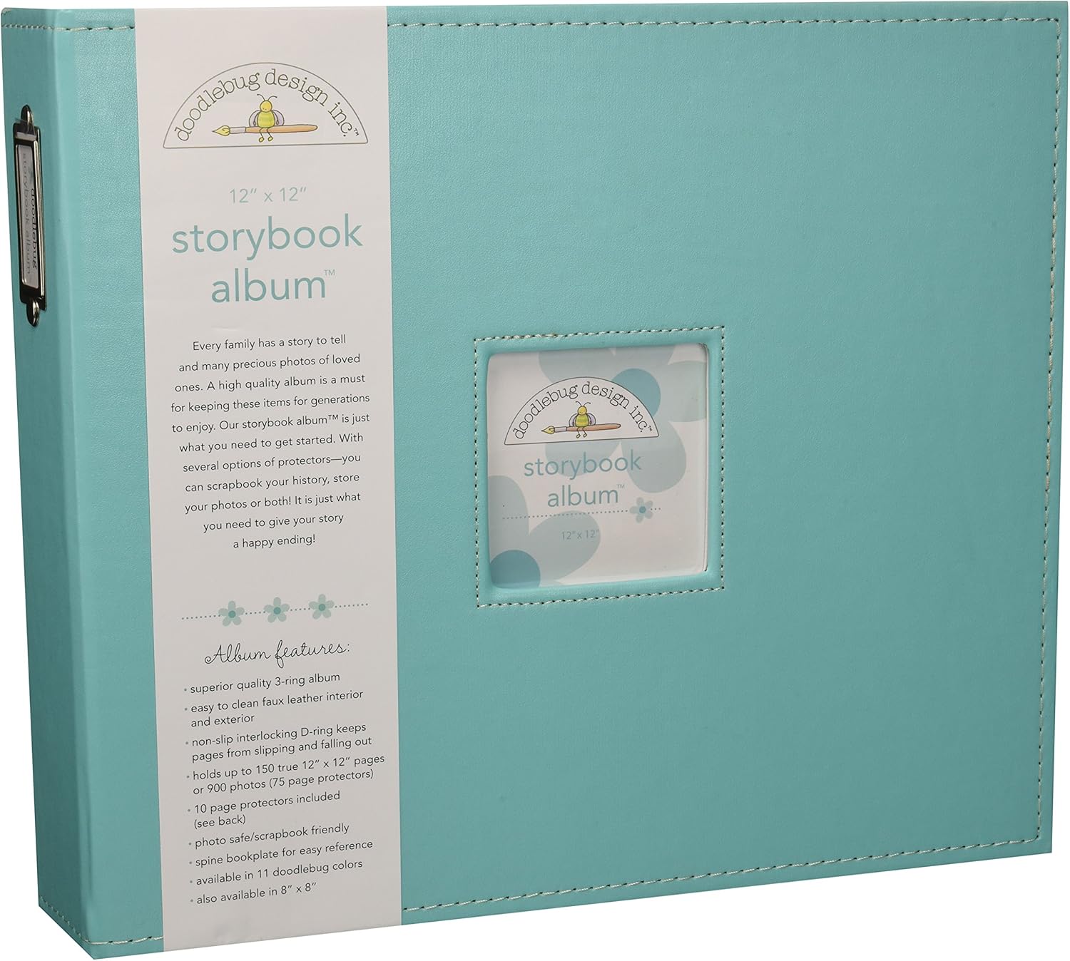 Doodlebug STORYBOOK ALBUM SWIMMING POOL 12”X12” D-Ring Scrapbook