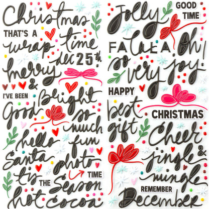 49 and Market Vicki Boutin MISTLETOE &amp; MEMORIES Puffy Stickers