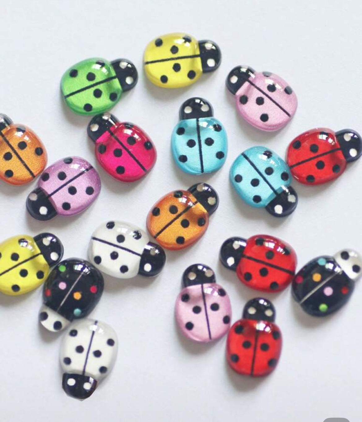 Scrapbooksrus 3D MINI LADYBUGS Embellishments 20pc
